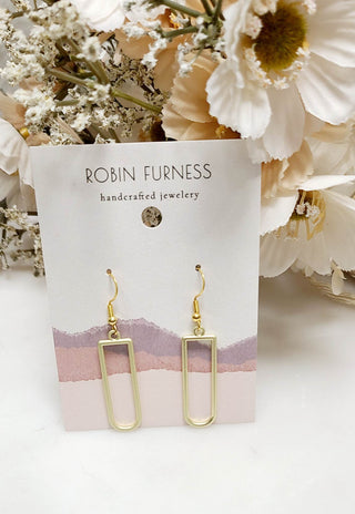 Rounded Bottom Dangling Earrings