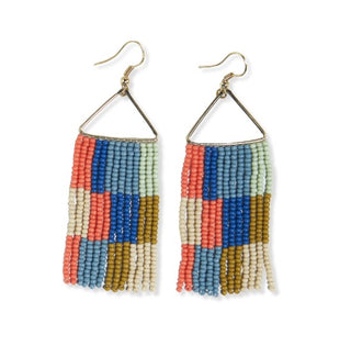 Triangle Seed Bead Earrings