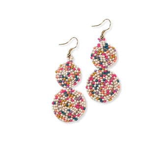 Kara Circle Beaded Earrings