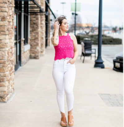 Live and Learn Crochet Crop Top