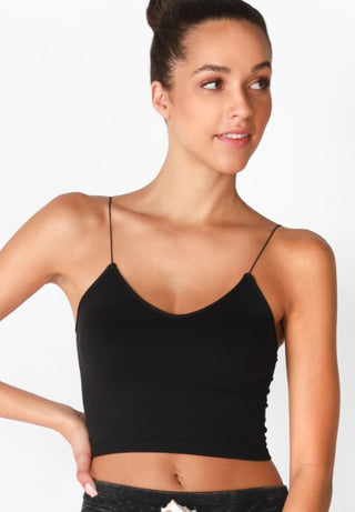 Skinny Strap Cropped Cami