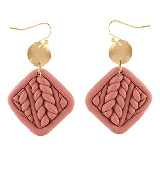 Geometric Clay Earrings