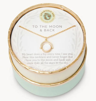 SEA LA VIE TO THE MOON BACK REVERSIBLE NECKLACE