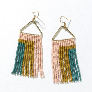 Triangle Seed Bead Earrings