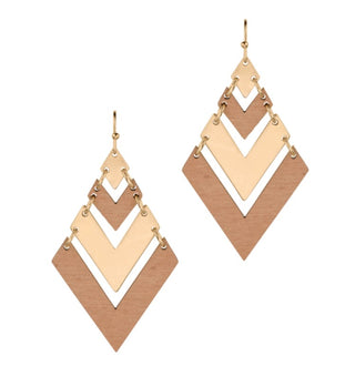 Wooden Arrow Earrings