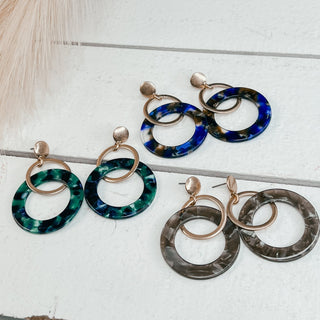 Acrylic Double Circle Earrings - Bray and Em Boutique