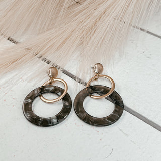 Acrylic Double Circle Earrings - Bray and Em Boutique