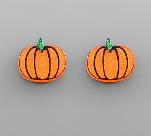 Acrylic Pumpkin Earrings - Bray and Em Boutique