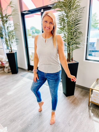 Always A Friend Pinstripe Top - Bray and Em Boutique