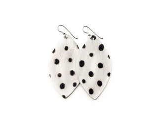 Animal Print Leather Earrings - Small - Bray and Em Boutique