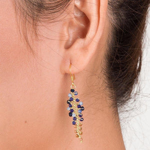 Marquet Annie- Glittery Leaf- Shaped Earrings
