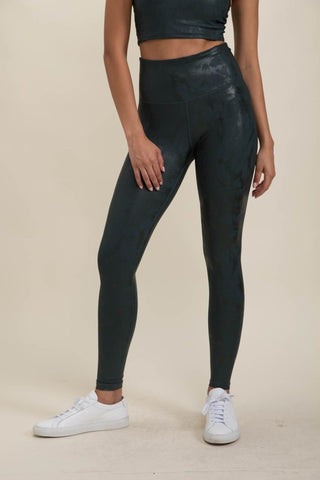 Metallic Foil Highwaist Legging