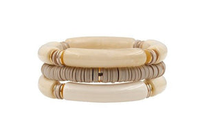 Bamboo Stretch Bracelet (Set of 3) - Bray and Em Boutique