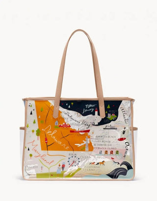 Bay Dreams Clear Beach Tote - Bray and Em Boutique