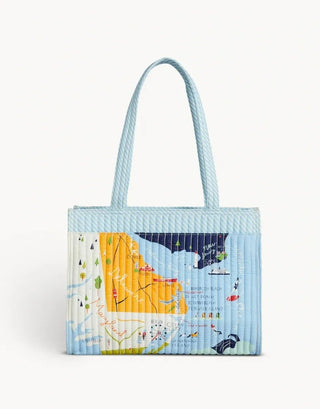 Bay Dreams Quilted Zip Tote - Bray and Em Boutique