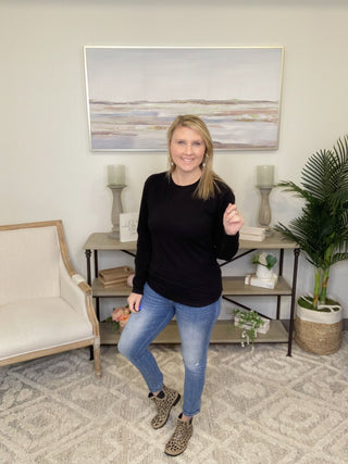 Be Flexible Long Sleeve Tee - Bray and Em Boutique