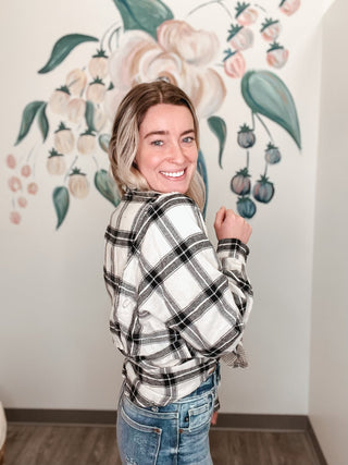 Be My Guest Flannel - Bray and Em Boutique