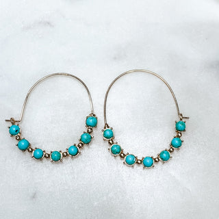 Beaded You Hoop Earrings - Bray and Em Boutique
