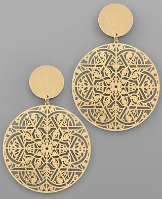 Big Filigree Earrings - Bray and Em Boutique