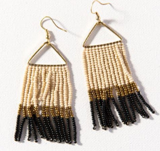 Triangle Seed Bead Earrings