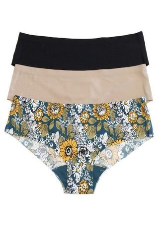 Blue Floral Panty Set - Bray and Em Boutique
