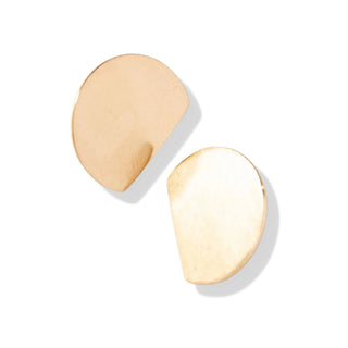 Brass Circle Post Earrings - Bray and Em Boutique