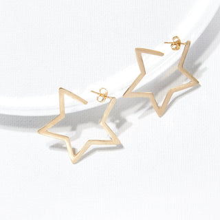 Brass Hoop Shape Earrings - Bray and Em Boutique