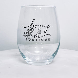 Bray & Em Wine Glass - Bray and Em Boutique