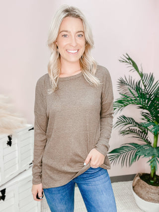 Breathe Freely Ribbed Top - Bray and Em Boutique