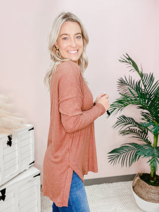 Breathe Freely Ribbed Top - Bray and Em Boutique