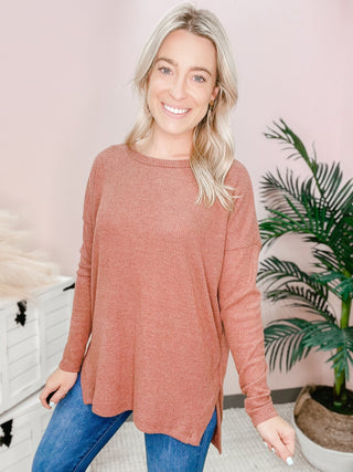 Breathe Freely Ribbed Top - Bray and Em Boutique