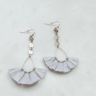 Breezy Raffia Teardrop Earrings - Bray and Em Boutique