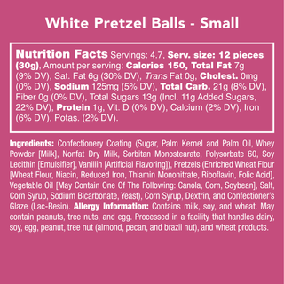 Candy Club White Pretzel Balls - Bray and Em Boutique