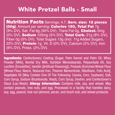 Candy Club White Pretzel Balls