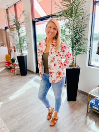Canopy Of Flowers Jacket - Bray and Em Boutique