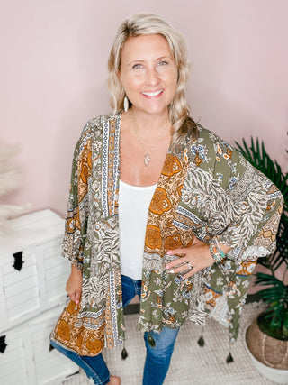 Can't Look Away Kimono - Bray and Em Boutique