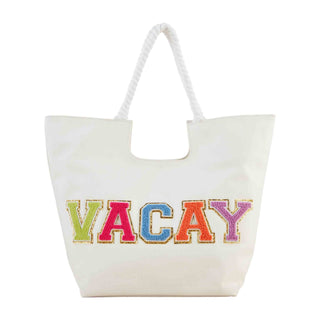 Canvas Patch Tote Bag - Bray and Em Boutique