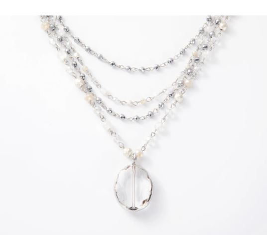 Kara Silver Necklace with Extender