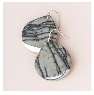 Stone Dipped Teardrop Earrings