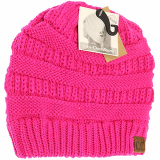 Criss - Cross Knit Beanie - Bray and Em Boutique
