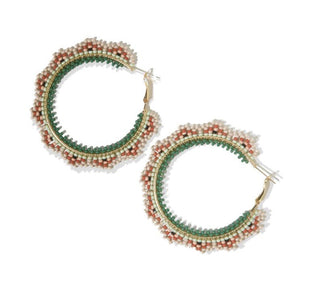 Crochet Hoop Earrings - Bray and Em Boutique