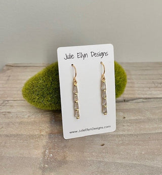 Crystal Baguette Earrings - Bray and Em Boutique
