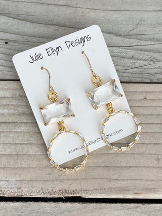 Crystal Hoop Earrings - Bray and Em Boutique