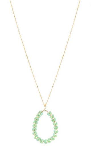 Crystal Teardrop Necklace - Bray and Em Boutique