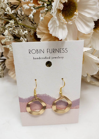Cute Together Dangling Gold Hoops - Bray and Em Boutique