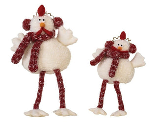 Dangle Leg Plush Chicken - Bray and Em Boutique