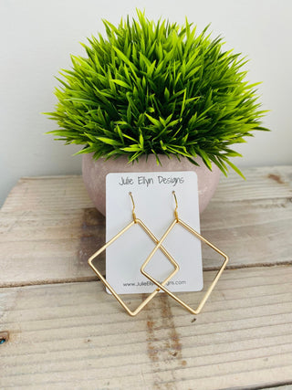 Diamond Shape Earrings - Bray and Em Boutique