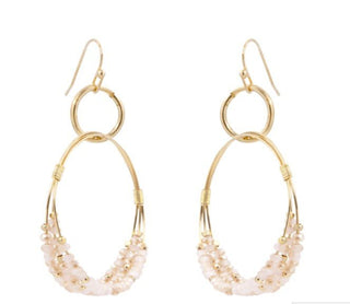 Double Layered Crystal Earrings - Bray and Em Boutique