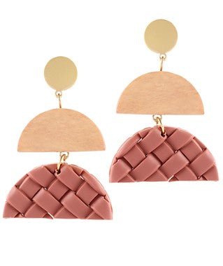 Double Wedge Clay Earrings - Bray and Em Boutique