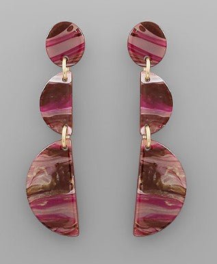 Double Wedge Drop Earrings - Bray and Em Boutique